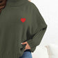 Plus Size Turtle Neck Long Sleeve Sweater - Deals DejaVu