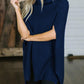 Turtleneck Slit Sweater - Deals DejaVu