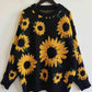 Sunflower Dropped Shoulder Long Sleeve Sweater - Deals DejaVu