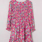 Floral Smocked V-Neck Flounce Sleeve Dress (MWBT) T - Deals DejaVu