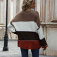Color Block Round Neck Sweater - Deals DejaVu