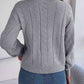 Cable-Knit Turtleneck Sweater