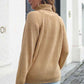Turtleneck Rib-Knit Sweater - Deals DejaVu