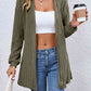 Open Front Dropped Shoulder Cardigan