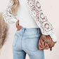 Lace Detail Scoop Neck Knit Top