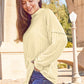 Basic Bae Full Size Ribbed Exposed Seam Mock Neck Knit Top