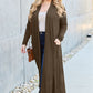Basic Bae Full Size Open Front Long Sleeve Cover Up