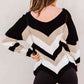 Color Block Rib-Knit Sweater - Deals DejaVu