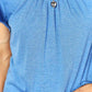 Double Take Ruched V-Neck Short Sleeve T-Shirt