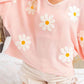 Flower Pattern Long Sleeve Sweater