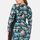 Plus Size Floral Zip Up  Long Sleeve Short Wetsuit (TB10D) T