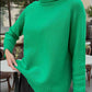 Turtle Neck Raglan Sleeve Sweater - Deals DejaVu