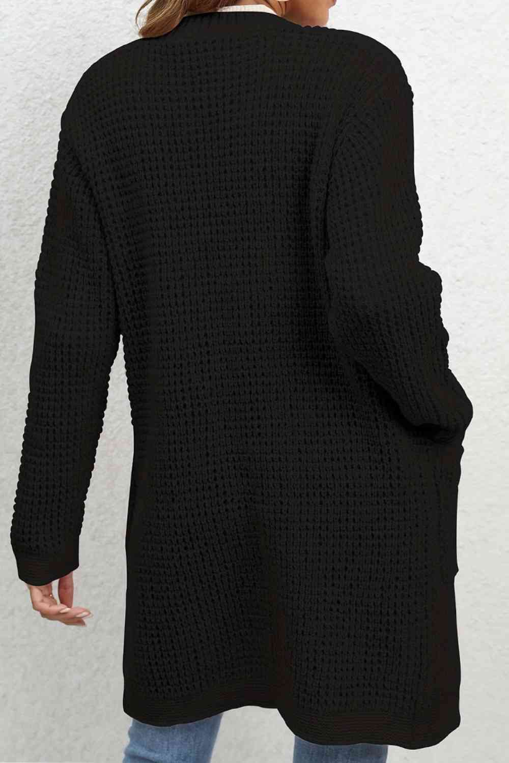 Open Front Cardigan with Pockets