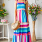 Striped Sleeveless Maxi Dress (BWMT) T - Deals DejaVu