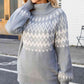 Turtleneck Lantern Sleeve Sweater - Deals DejaVu