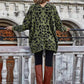 Leopard Longline Cardigan with Pockets