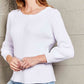 Double Take Off-Shoulder Rib-Knit Sweater