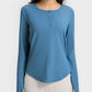 Round Neck Long Sleeve Sport Top