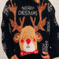Christmas Element Long Sleeve Sweater - Deals DejaVu