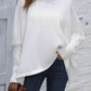 Loose Hem Plain Sweater - Deals DejaVu