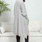 Open Front Dropped Shoulder Cardigan - Deals DejaVu