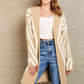 Woven Right Two-Tone Open Front Fuzzy Longline Cardigan - Deals DejaVu