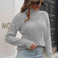 Turtleneck Dropped Shoulder Sweater