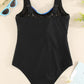 Striped Sleeveless One-Piece Swimsuit (TB10D) T