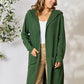 Basic Bae Full Size Ribbed Open Front Long Sleeve Cardigan