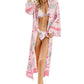 Floral Open Front Duster Cover Up (TB11D) T