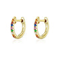 Authentic Hot Sale 6 Colors Circle Earrings - Women Silver 925 Gold Color Jewelry (2JW3)(F81)