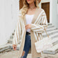 Woven Right Two-Tone Open Front Fuzzy Longline Cardigan - Deals DejaVu