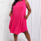 Zenana Full Size Still In Love Sleeveless Midi Dress (WS06) T