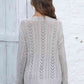 Openwork V-Neck Sweater