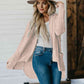 High-Low Open Front Cardigan with Pockets