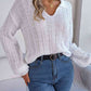Johnny Collar Drop Shoulder Sweater