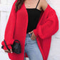 Open Front Dropped Shoulder Longline Cardigan