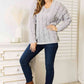 Woven Right Cable-Knit Hooded Sweater - Deals DejaVu