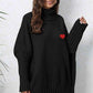 Turtle Neck Long Sleeve Ribbed Sweater - Deals DejaVu