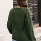 Ribbed Scoop Neck Long Sleeve Pullover Sweater - Deals DejaVu