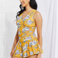 Marina West Swim Full Size Clear Waters Swim Dress in Mustard (TB10D) T - Deals DejaVu