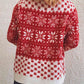 Snowflake Pattern Long Sleeve Sweater