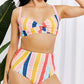 Marina West Swim Take A Dip Twist High-Rise Bikini in Stripe (TB9D) T