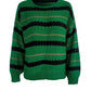 Striped Round Neck Long Sleeve Sweater