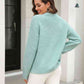 Round Neck Ribbed Long Sleeve Sweater