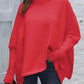 Loose Hem Plain Sweater - Deals DejaVu