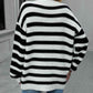 Striped Dropped Shoulder Sweater