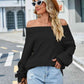 Long Sleeve Ribbed Trim Sweater - Deals DejaVu