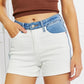 Judy Blue Desiree Full Size High Waisted Two-Tone Shorts (TBL2) T