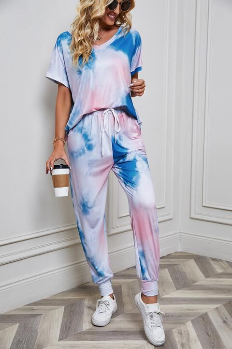 Tie-Dye Top and Pants Set